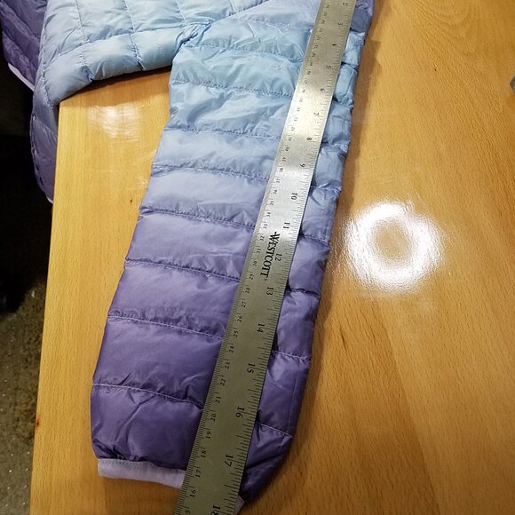 Eddie Bauer Girls 650 Down Packable Puffer Jacket Size Small (6/7) – Blue – New - Picture 6 of 13